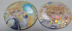 初音ミク　鏡音レン 缶バッジ　きらホロMIX缶バッジ