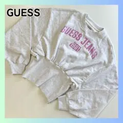 美品　ゲス　GUESS クロップドスウェット　トレーナー　グレー　Sサイズのサムネイル