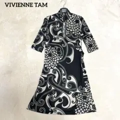 VIVIENNE TAM マオカラー パワーネット ロータス ワンピース