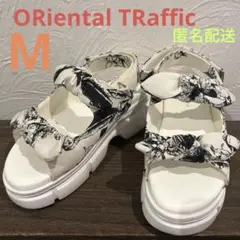 ORiental TRaffic サンダル リボンベルト厚底サンダル Mサイズ