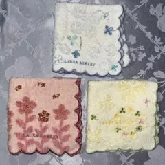 LAURA ASHLEY タオルハンカチ 3枚セットのサムネイル