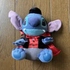 スティッチ　ハロウィン　ドラキュラ　ぬいぐるみ　マスコット　ディズニーストア