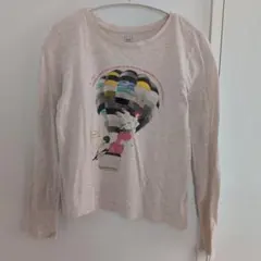Gap 長袖 Tシャツ 150 気球デザイン ラメ入り ロンT