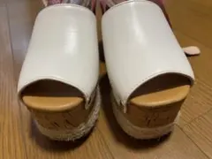 Rady 厚底サンダル ホワイト ピンク ラメ　Sサイズのサムネイル