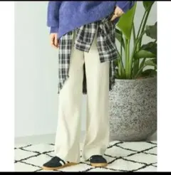 アメリカンホリック　バイパチリブニットパンツ