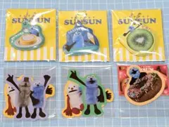 パペットスンスン キーホルダー 3個 ステッカー 6枚