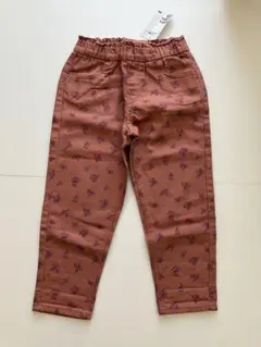 新品未使用⭐︎ H&M 花柄デニム風パンツ 105