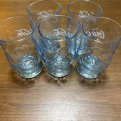 ディズニー　ミッキー　ガラスコップ　グラス　コカコーラ　５個セット