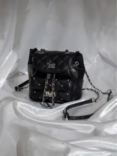 Darich キルティングビジューミニリュック ブラック