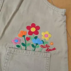 Miki House ジャンバースカート ベージュ 120cm