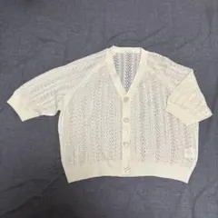COLZA カーディガン ホワイト Lのサムネイル