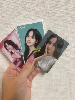 K-POPタレントカード3枚セット　TWICE ミナ