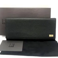 未使用✨ダンヒル レザー　二つ折り長財布 ブラック