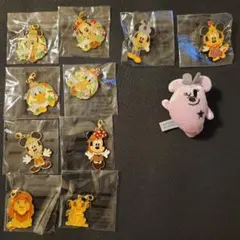 【まとめ売り】ディズニー ピンバッジ チャーム キーホルダー 11点
