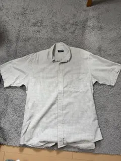 UNIQLO チェック柄 半袖シャツ L 古着　レア　オールドユニクロ