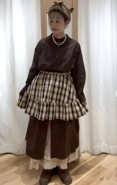 Samansa Mos2 レース切替ワンピース