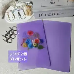 お値打ち！パープルレジンバインダー(波打ちあり)★A6サイズ