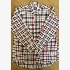 美品　FIRST DOWN チェックシャツメンズM ボタンダウン長袖 ゴルフのサムネイル