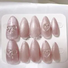 サイズオーダー無料　韓国　ワンホン　全面マグネット　Y2K ネイルチップ