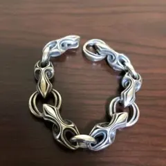 カリコルーシー シルバー ドラゴンモチーフ 編み込みブレスレット 