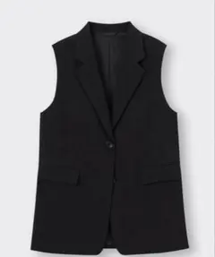 GU テーラードベスト ブラック XXL