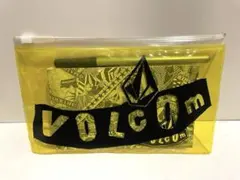 VOLCOM イエローポーチ ノート ペン付き