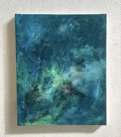 559 抽象画 アクリル画 原画 神秘 アート キャンバスボード 無限の彼方