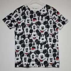 90s ヴィンテージ ミッキーマウス 顔全面プリント 総柄 Tシャツ