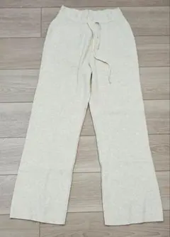 ユニクロUNIQLOウォッシャブルニットリブパンツサイズL