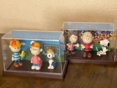 レトロ＊非売品＊SNOOPY フレンドリーコレクション フィギュア 2種セットのサムネイル