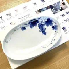 最終お値下げ！ 深川製磁　紫陽花図 陶器プレート 最終お値下げ！ 深川製磁 紫陽花図 陶器プレート 最終お値下げ