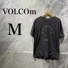 【美品】VOLCOM Tシャツ 半袖　グレー　ブラック　黒　メンズ　プリント