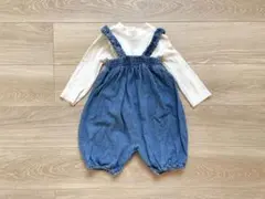 子ども服 オーバーオール&カットソー 80サイズ