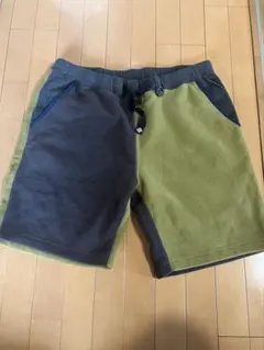 Columbia フリースショートパンツ XL 黒/緑