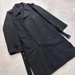 【完品】agnès b. （アニエスベー）ブラック トレンチコート　ベルト付き