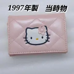 ハローキティ　キルティング　ケース　？　当時物　カオハナ 90's 当時物 ハローキティ キルティングカードケース 定期 カオハナ