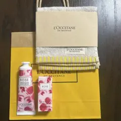 ロクシタン ローズ　トワレ 7.5ml ハンドクリーム　ハンカチ　ギフト袋付き