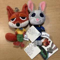 ズートピア ジュディ ニック マスコット ぬいぐるみ