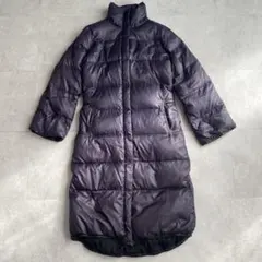 PYRENEX ダークネイビー ロングダウンジャケット　フードなし