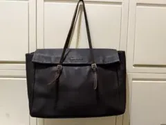 ADOLFO DOMINGUEZ 黒 レザー ショルダーバッグ