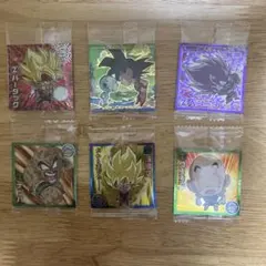 ドラゴンボール 超戦士シールウエハース 激突の戦士たち シークレット 含め6枚