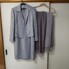 入学式にピッタリゆったり９号グレー スーツセット ジャケット