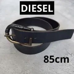 DIESEL ディーゼル レザー ベルト ブラック 85cmのサムネイル
