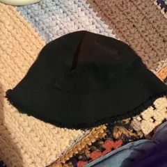 BEAMS ブラック バケットハット 56〜58cm