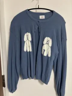 merry jenny dog&dogニットカーディガン　ブルー