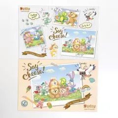 【匿名】ディズニーシー ダッフィー&フレンズ ポストカード 2枚セット