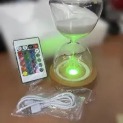 値下げいたしました！！ LEDライト付き 砂時計 リモコン操作可能