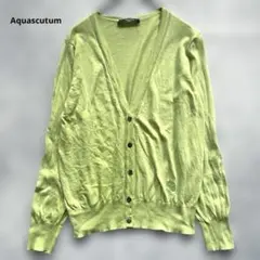 Aquascutum カーディガン 長袖 ライト グリーンのサムネイル