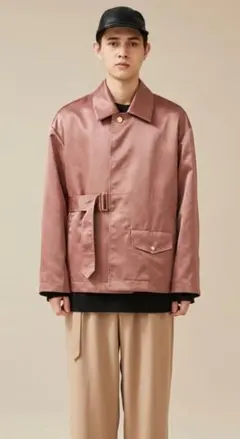 【別注】CULLNI×STUDIOUS タイロッケンコーチジャケット ピンク 1のサムネイル