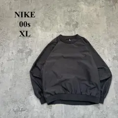 00s【NIKE】ナイキ（XL）ゴルフウェア＊ナイロンプルオーバー＊スウッシュ